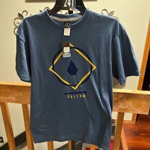 NWT Volcom Blue Graphic T-Shirt Size XL #245